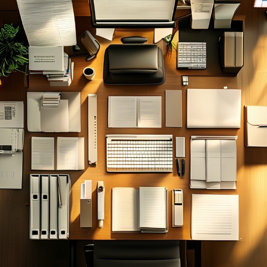 Ambiente de trabalho sem pessoas